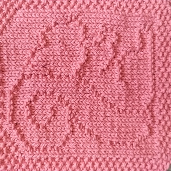 Hand Knit Baby Bib ๐ฟ๏ธ - Picture 3 of 5